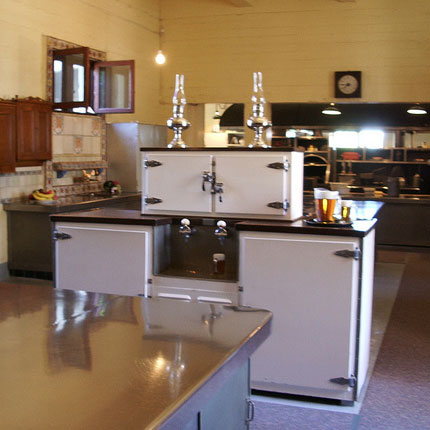 Hearst Castle kitchen on the Cottages and Kitchen Tour