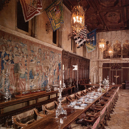 Refectory dining room at Hearst Castle on the Grand Rooms Tour